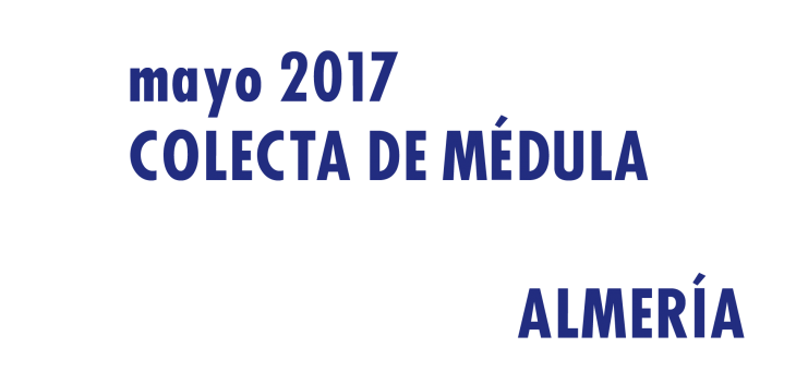 Registrarte como donante de médula en Almería en Mayo 2017