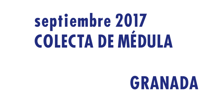 Registrarte como donante de médula en Granada en Septiembre 2017