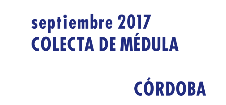 Registrarte como donante de médula en Córdoba en Septiembre 2017