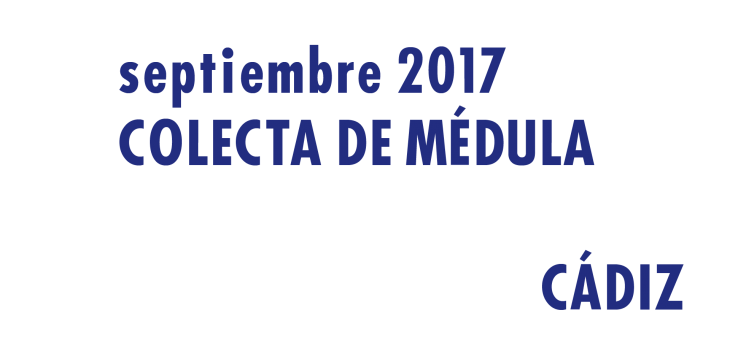 Registrarte como donante de médula en Cádiz en Septiembre 2017