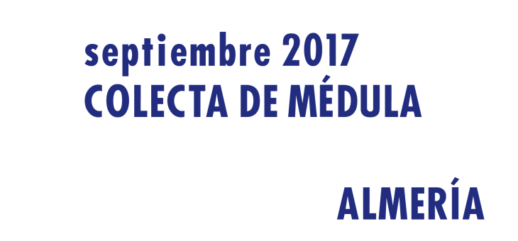 Registrarte como donante de médula en Almería en Septiembre 2017