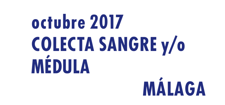 Registrarte como donante de médula en Málaga en Octubre 2017