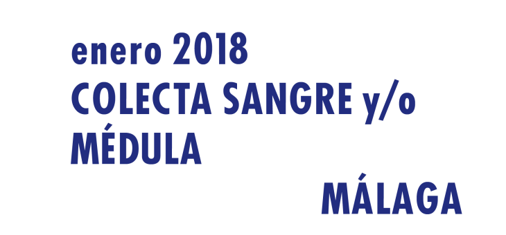 Registrarte como donante de médula en Málaga en Enero 2018