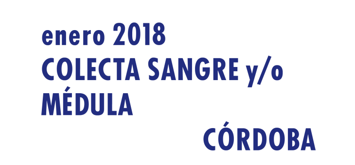 Registrarte como donante de médula en Córdoba en Enero 2018