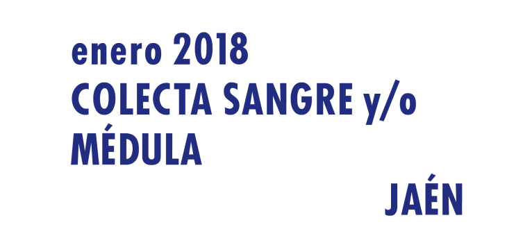 Registrarte como donante de médula en Jaén en Enero 2018