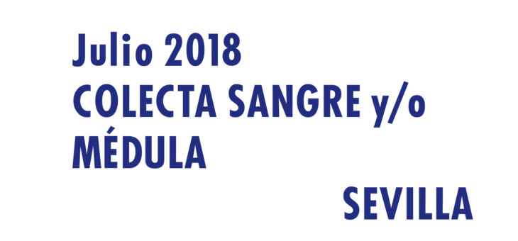 Registrarte como donante de médula en Sevilla en Julio 2018