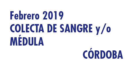 Registrarte como donante de médula en Córdoba en Febrero 2019