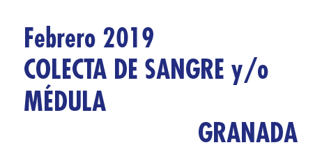 Registrarte como donante de médula en Granada en Febrero 2019
