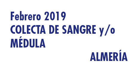 Registrarte como donante de médula en Almería en Febrero 2019